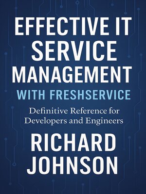 cover image of Effective IT Service Management with Freshservice